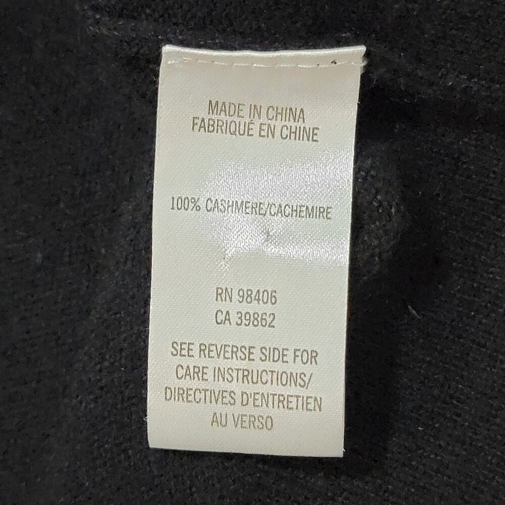 Theory Minareeya Cashmere Long Duster Sleeveless Cardigan Sweater Size XS Black - Picture 5 of 8
